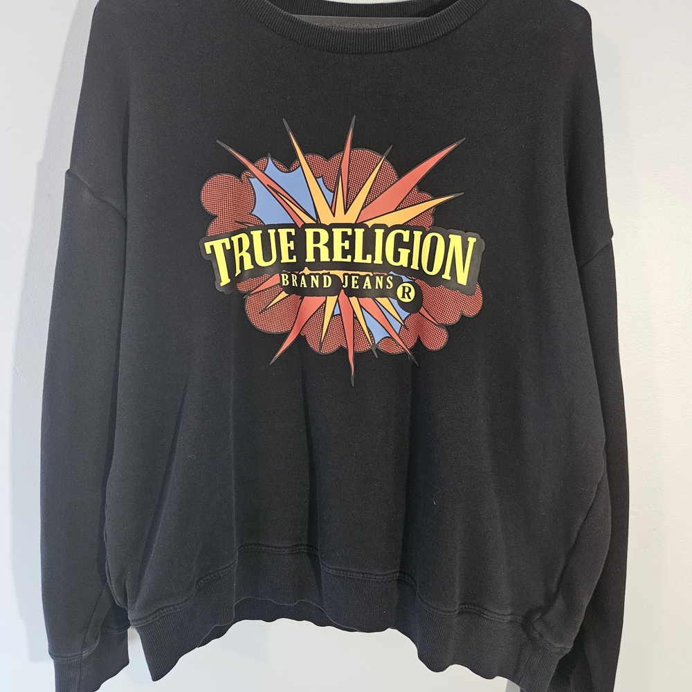 True Religion Graphic Black Sweatshirt